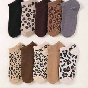 Assorted Patterned Ankle Socks for Women- 5 pack